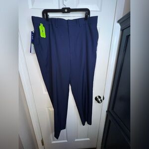 Haggar Men’s 40x30 Classic Fit Repreve Suit Pant 40W Navy Stretch Trouser